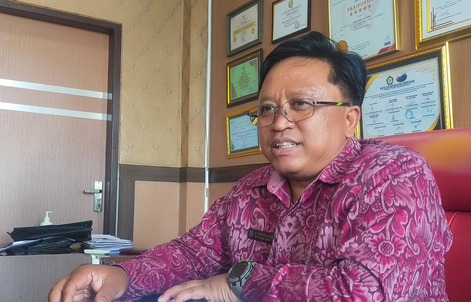 Direktur RSUD Bangli, dr. I Dewa Gede Oka Darsana, Sp.An.