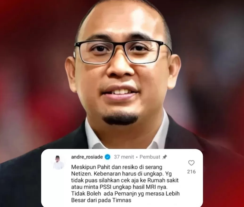 Andre Rosiade mertua Pratama Arhan (Instagram.com/@andre_rosiade)