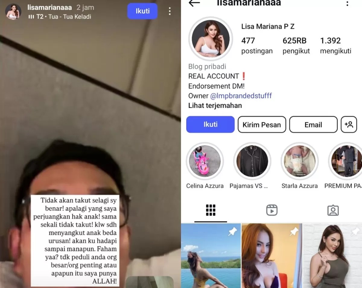 Tangkapan layar isu perselingkuhan Ridwan Kamil diungkap perempuan bernama Lisa Mariana.