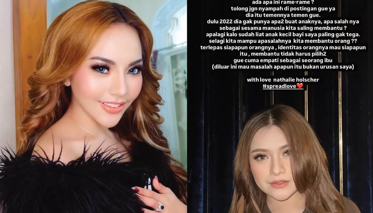 Nathalie Holscher Ungkap Alasan Bantu Lisa Mariana saat hamil. (instagram/nathalieholscher/@lisamarianaaa)