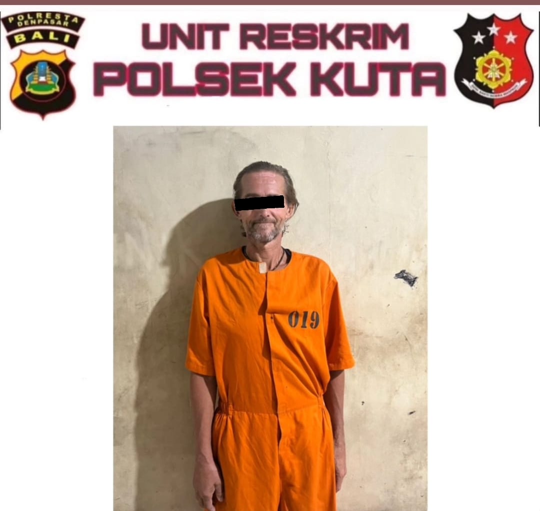 Guru Nakal: SLS ditangkap Polsek Kuta dan sedang diproses hukum akibat dari aksinya mencuri koper. (Bali Express/Istimewa)
