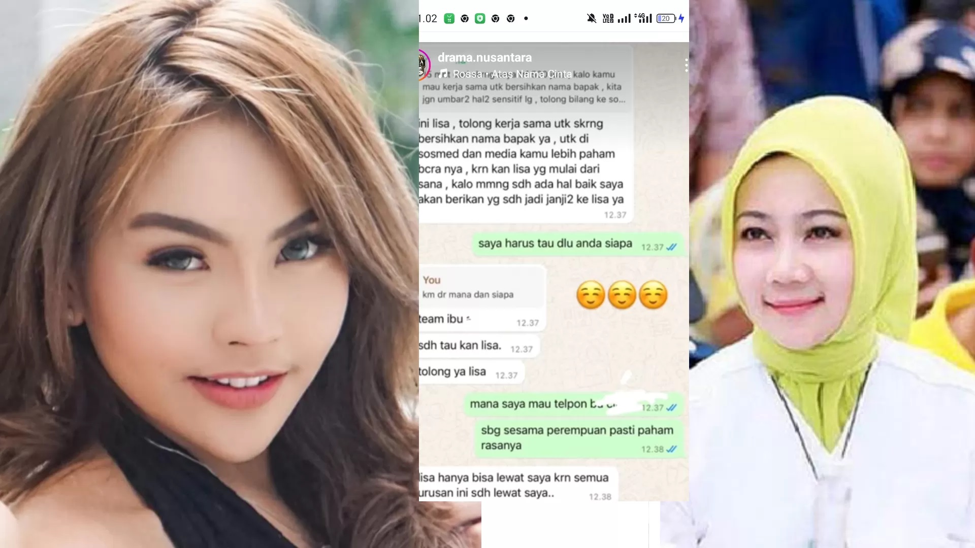 Isi chat ibu Cinta dan Lisa Mariana (Instagram.com/@lisamarianaa)