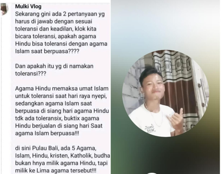 Pemilik akun @Mulki Vlog membuat warganet Bali geram