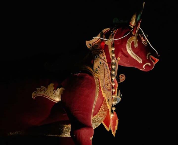 Warna merah pada ogoh-ogoh Lembu Merah dituding sebagai pesanan politik