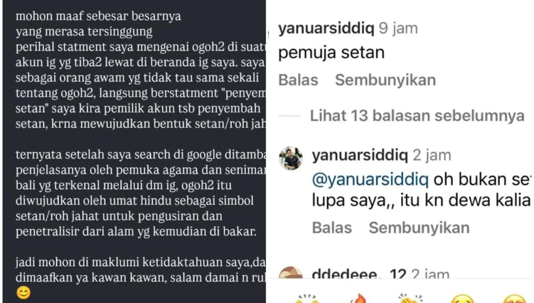 Akun @yanuarsiddiq Minta Maaf usai digeruduk netizen Bali