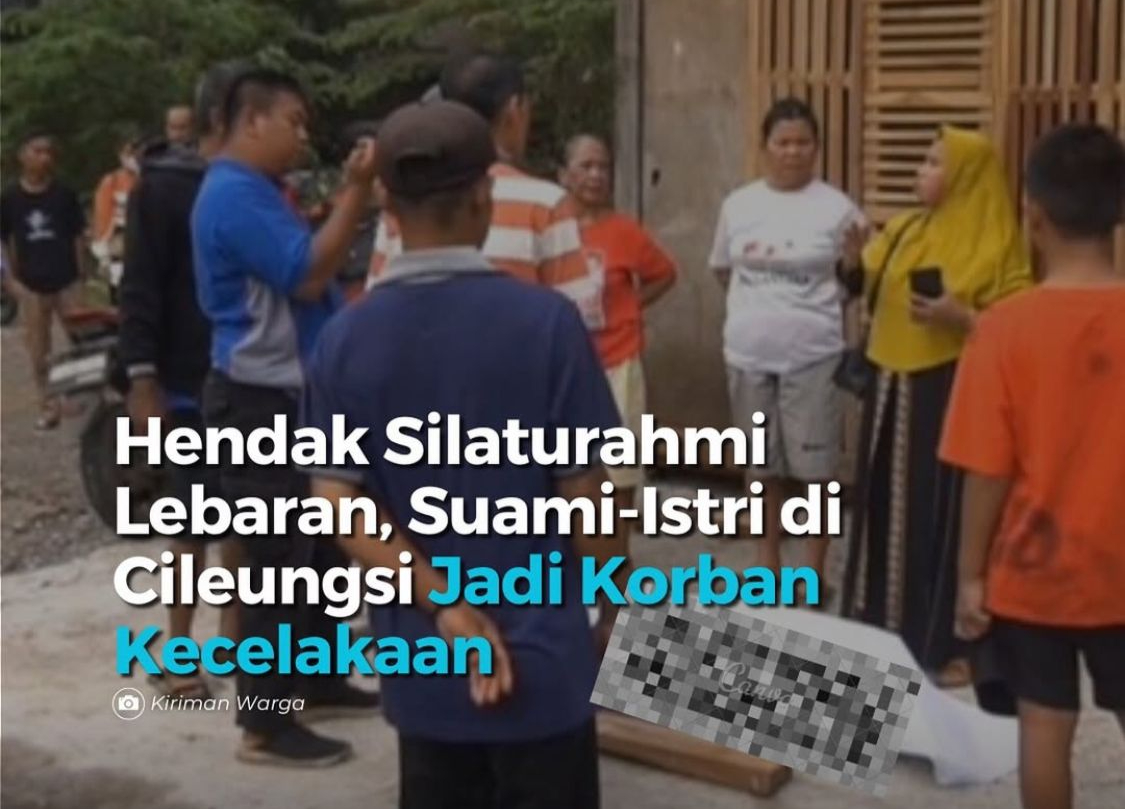 Kecelakaan Adu Banteng di Jalan Raya Cileungsi-Jonggol