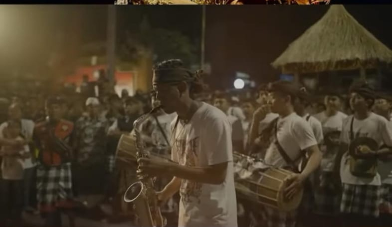 Kolaborasi unik antara Gamelan Baleganjur dan Saxophone dalam acara Baleganjazz