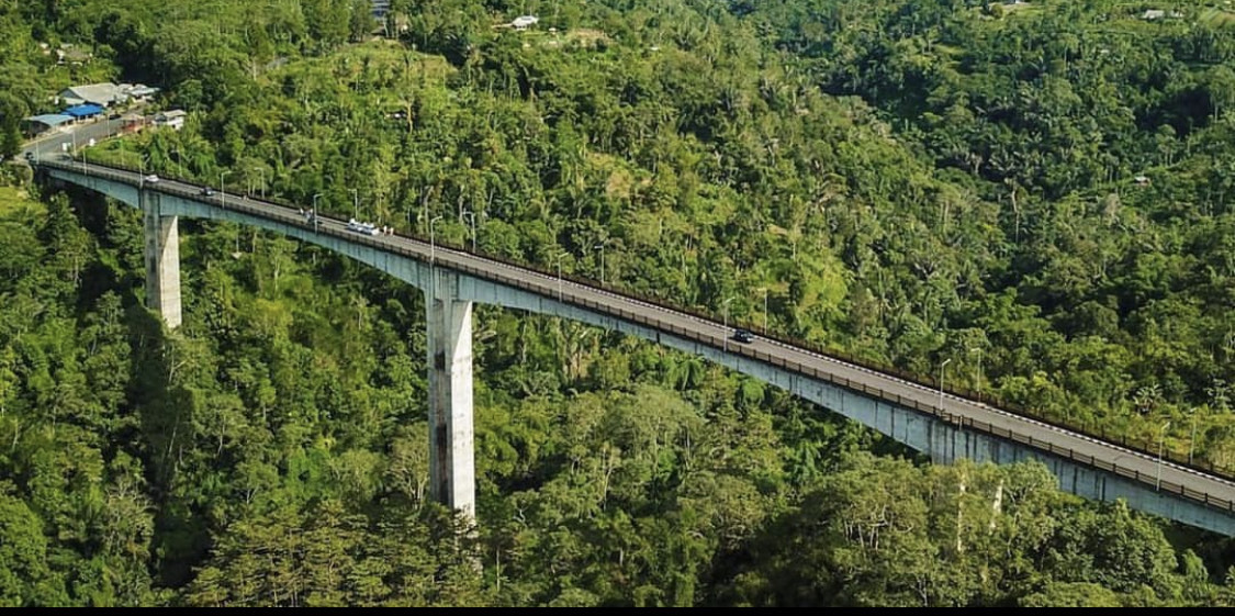 Jembatan Tukad Bangkung di Kabupaten Badung, Bali.