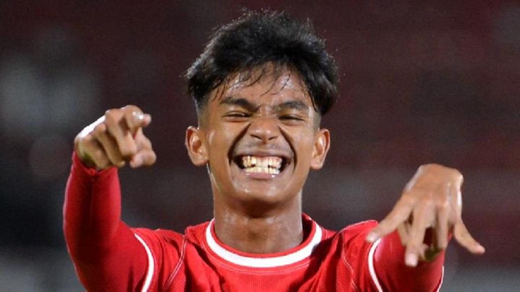 Pesepak bola Timnas Indonesia U-17 Evandra Florasta. ANTARA/Fikri Yusuf