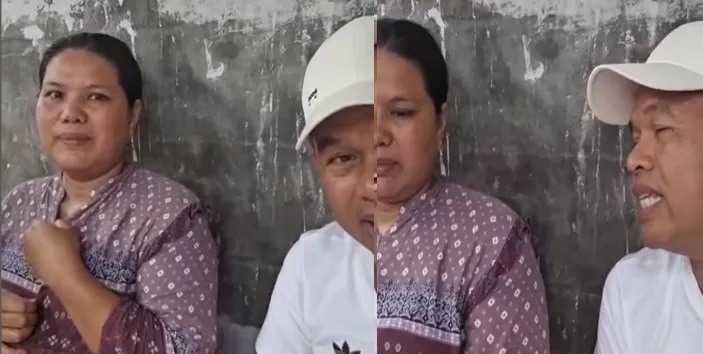 Gubernur Jawa Barat Dedi Mulyadi bersama istri pencuri ayam yang tewas di Subang (instagram @dedimulyadi71)
