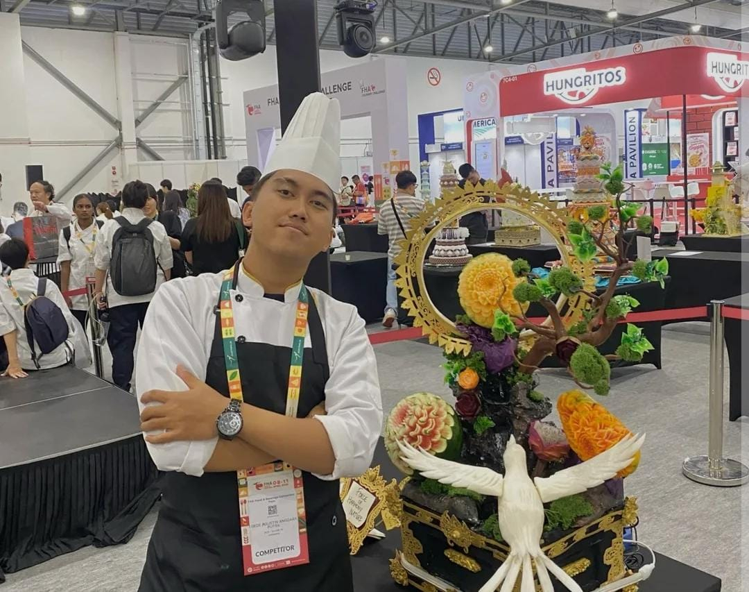 I Gede Agustin Anggara Putra raih medali dalam Kompetisi FHA Culinary 2025