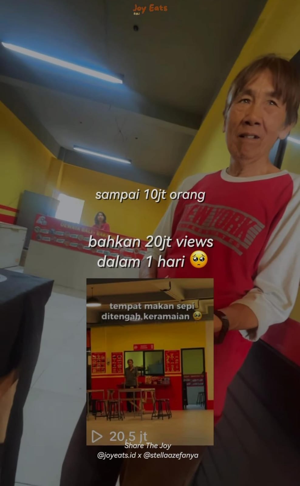 WARUNG VIRAL: Sebuah warung kecil di Graha Yowana Suci Art, Jl. Hasanudin, Denpasar mendadak ramai dalam hitungan 24 jam usai diviralkan sebuah akun Instagram.