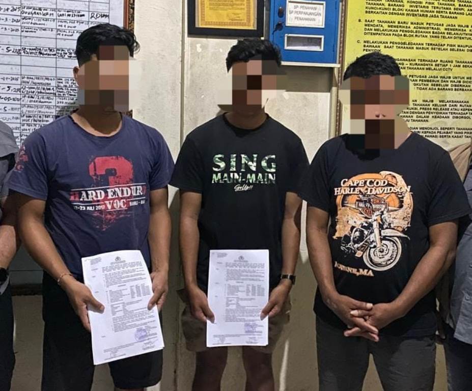 RESIDIVIS: Di antara ketiga pelaku pemukulan pecalang di Pura Besakih, salah satunya adalah residivis kasus pembunuhan.