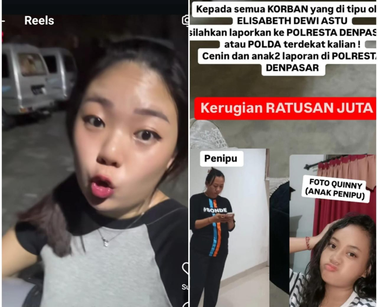 Seorang wanita membeberkan 17 orang menjadi korban penipuan kos di Bali