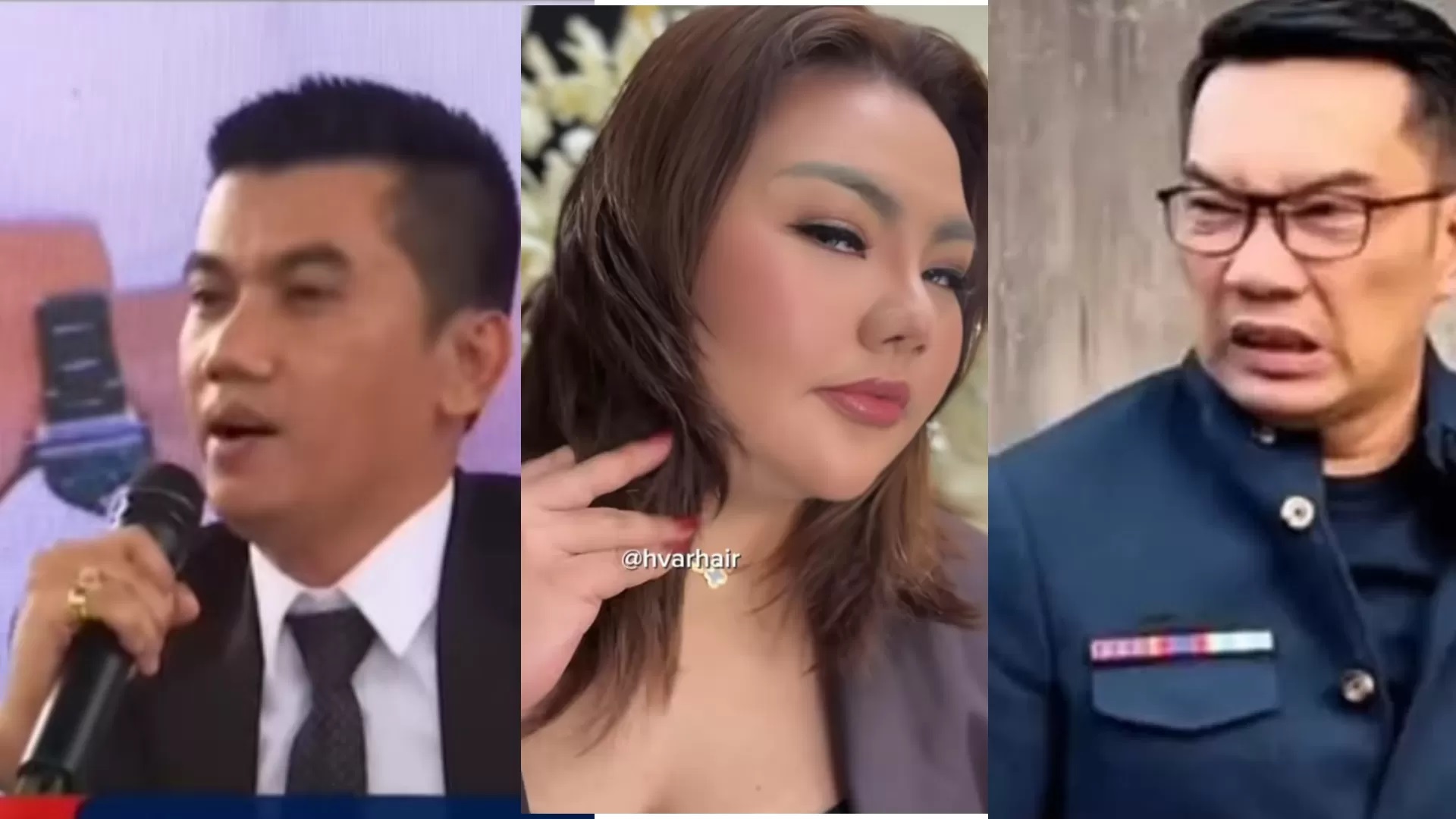 Pengacara Revalino, Lisa Mariana dan Ridwan Kamil (Instagram.com/@gosip_danu)