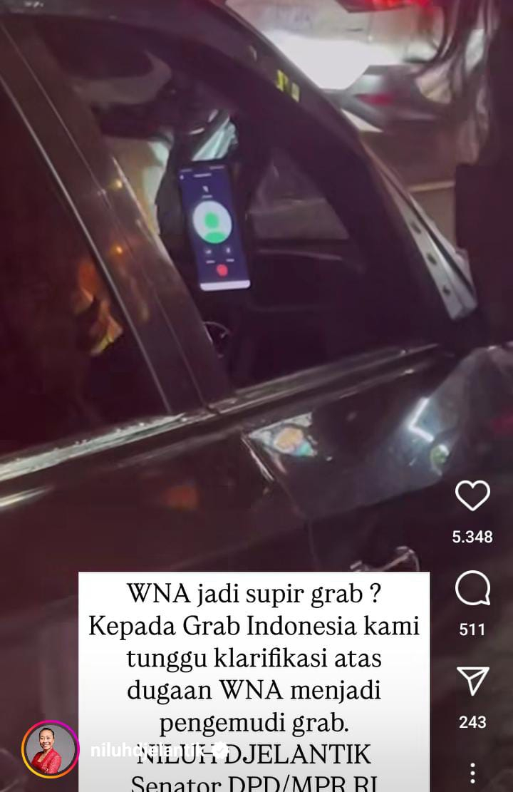 Beredar video dugaan WNA jadi sopir Grab di Bali