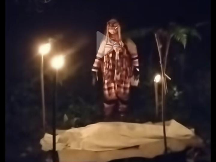 Akun @Tridatu Horor membuat konten Ngundang Leak di Jembatan Bangkung