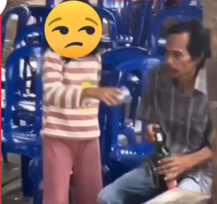 Bocah Perempuan Diduga Minum Miras Pemberian Ayah Saat Acara Dangdutan