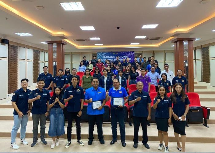 PELATIHAN : Karang Taruna Gianyar menggelar pelatihan, Sabtu (26/4/2025) di Ballroom Praja Sabha Utama.