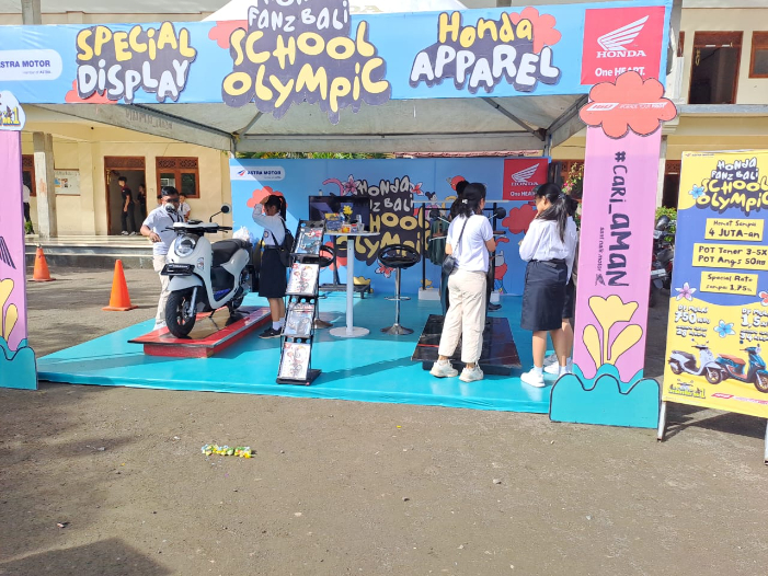 Beragam lomba semarakan Honda Fanz Bali School Olympic Sambangi SMK Pariwisata Banyuatis.