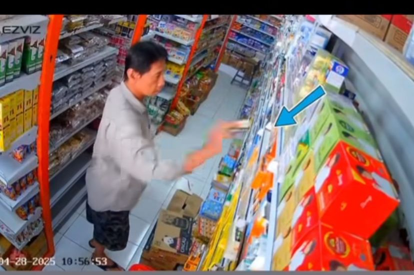 Aksi Pencurian Terekam CCTV di Toko Indra Jalan Tulip, Sumerta Kaja, Denpasar Timur