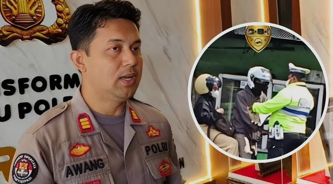 Aipda MD, terekam kamera melakukan pungutan liar (pungli) saat menggelar razia kendaraan bermotor