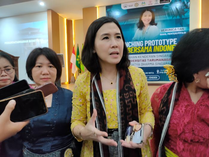 Wamen PPPA, Verobica Tan saat berkunjung ke Buleleng.
