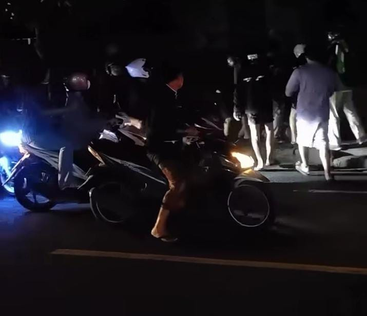 Keributan antar pengendara terjadi di Jalan Imam Bonjol Denpasar