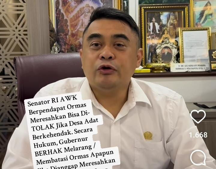 Arya Wedakarna tegaskan penolakan ormas GRIB di Bali