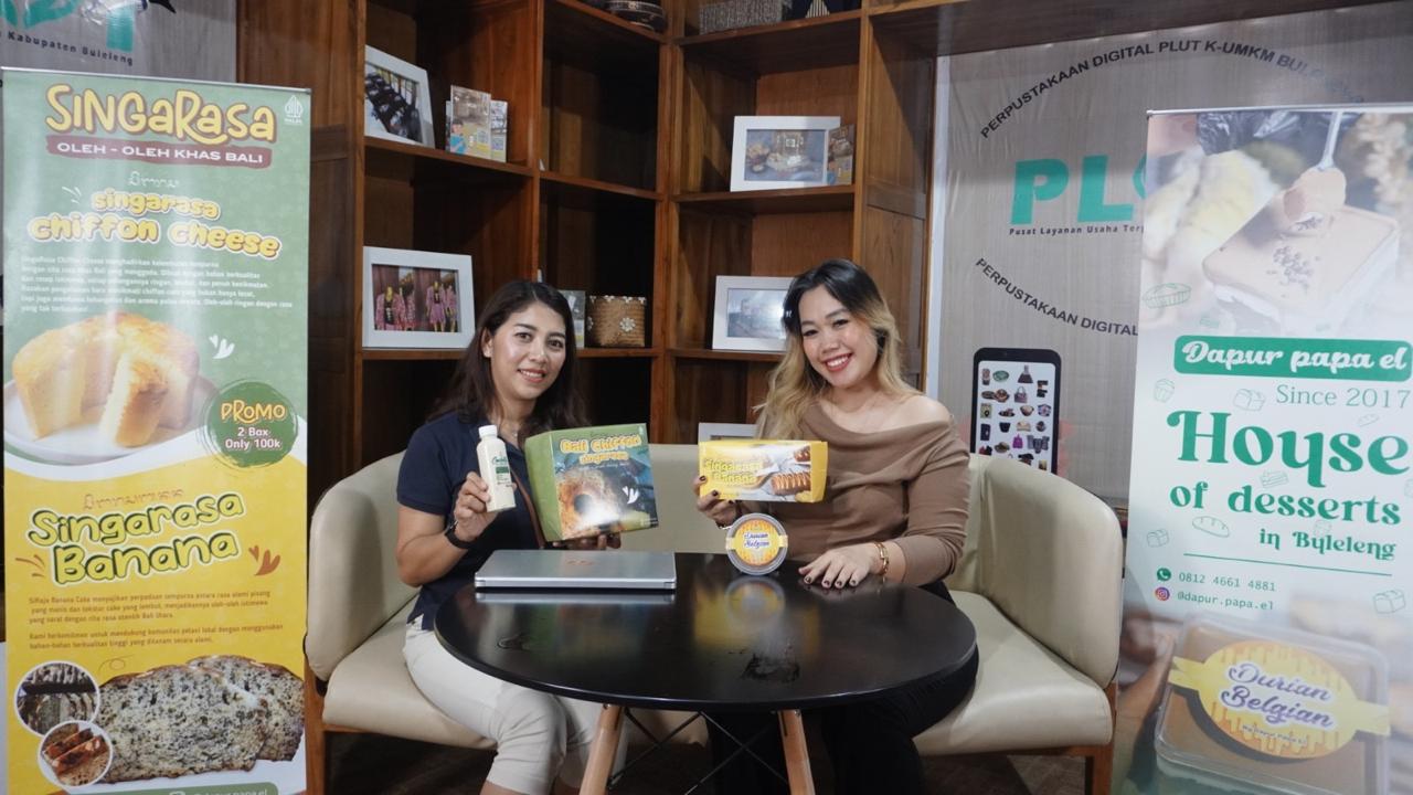 Ni Luh Putu Eka Pradnyawati, S.E, M.M (kiri) sebagai pendamping  PLUT UMKM Buleleng