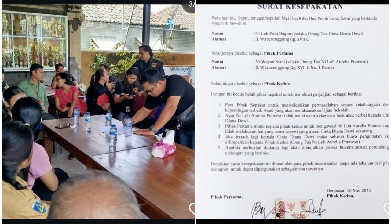 Pihak sekolah menggelar mediasi dengan keluarga korban dan pelaku