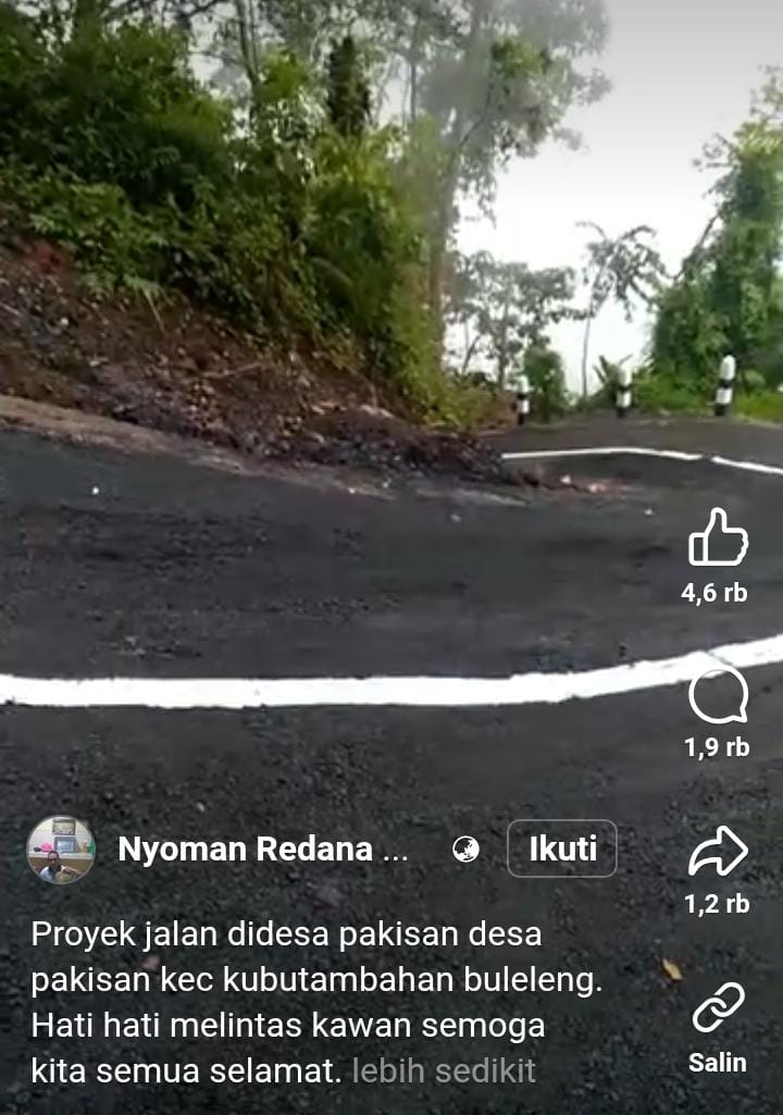 Viral keluhan warganet mengenai jalan yang baru diperbaiki namun sudah banyak aspal lepas
