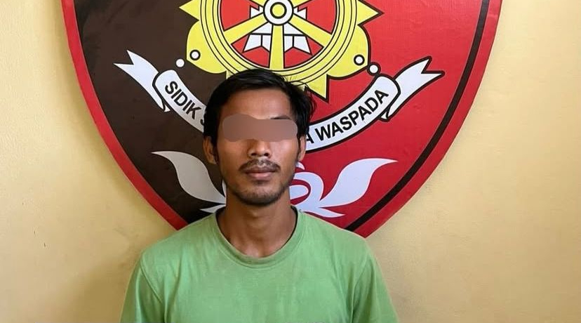 Polsek Denpasar Utara mengamankan seorang pria akibat mencuri mata bor di proyek pasar Sangging