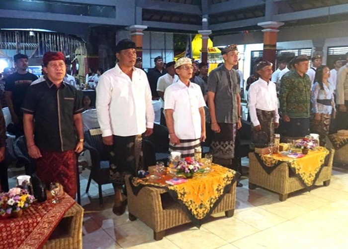 Ketua DPRD Klungkung Anak Agung Gde Anom saat menghadiri puncak acara, Senin (12/5/2025).