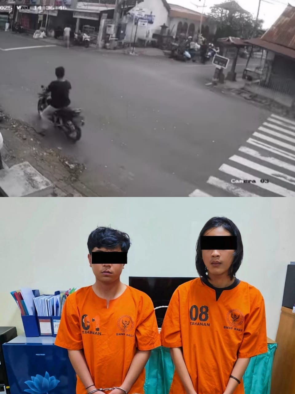 Beredar rekaman CCTV penangkapan pelaku transaksi sabu di Sangsit