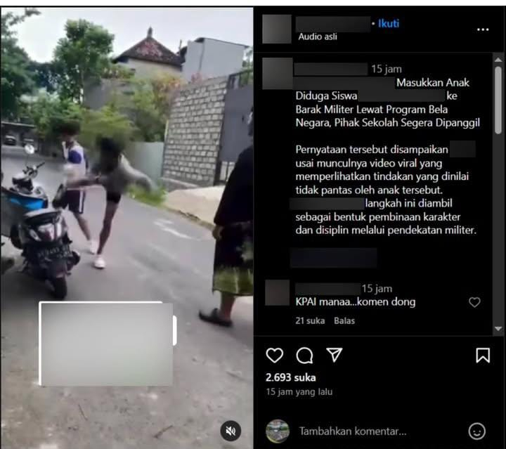 Viral video aksi kekerasan yang dialami siswa SMK di Bali