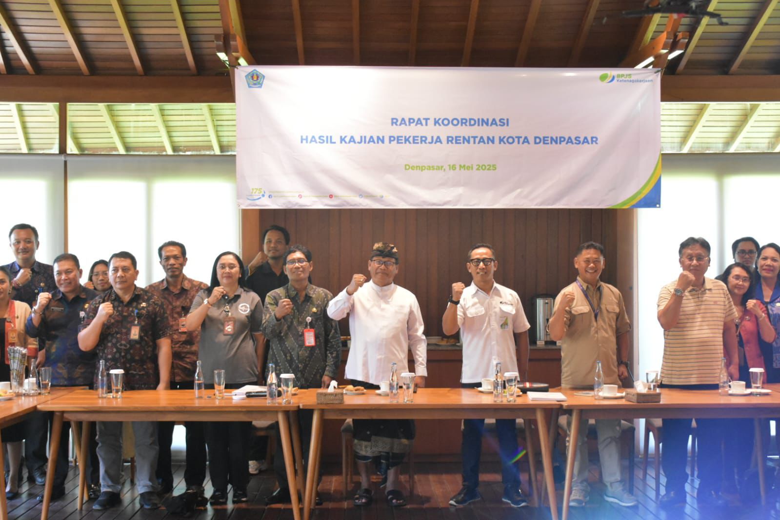 PERLINDUNGAN PEKERJA: Rapat koordinasi bersama dengan BPJS Ketenagakerjaan