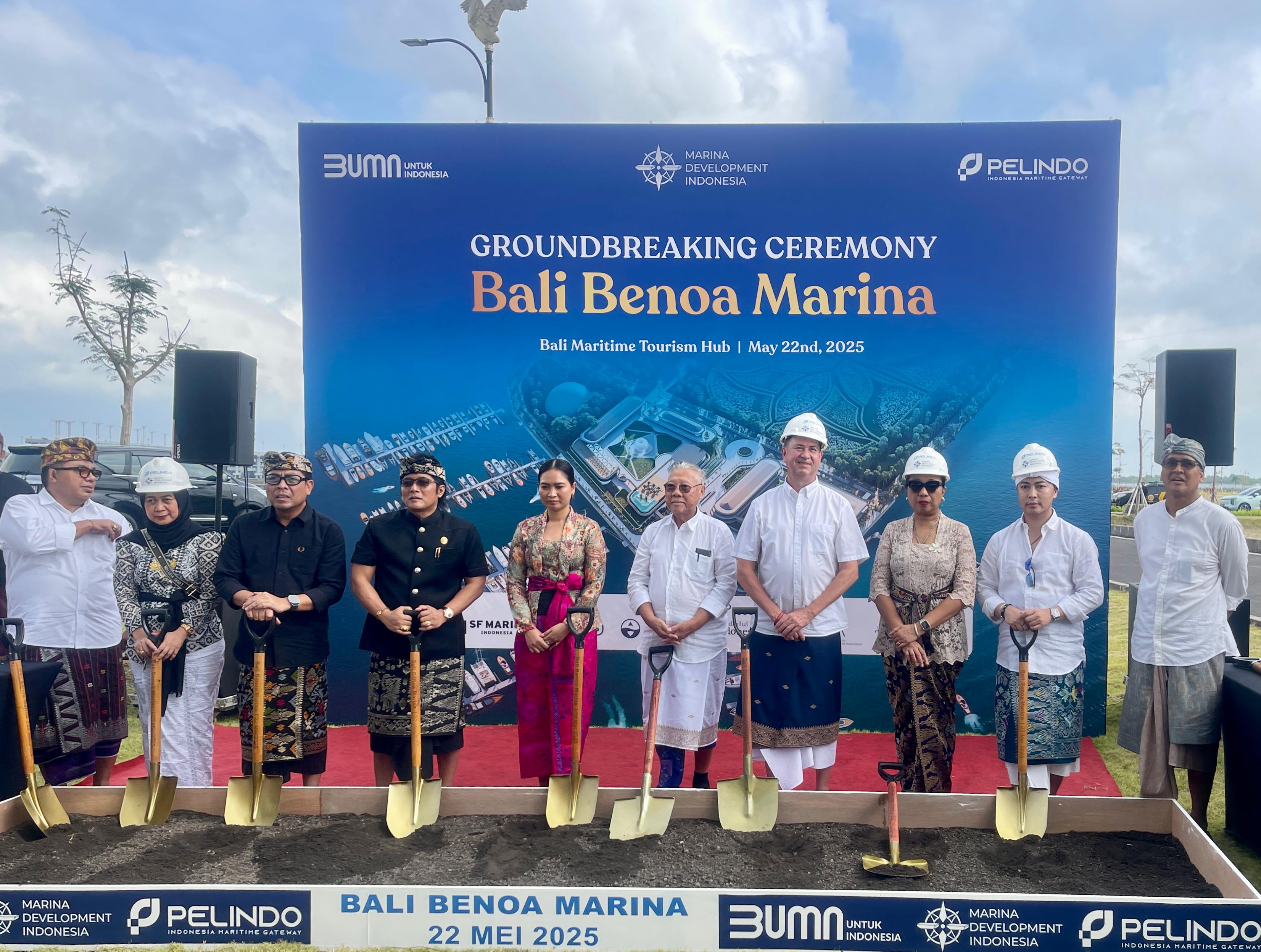 DIBANGUN: Proyek pembangunan Bali Benoa Marina resmi dimulai melalui seremoni groundbreaking yang digelar di kawasan Bali Maritime Tourism Hub (BMTH), Benoa, Denpasar, Kamis (22/5)