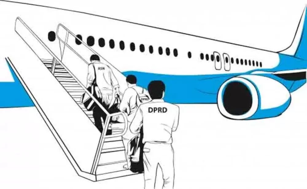 Ilustrasi perjalanan dinas DPRD.