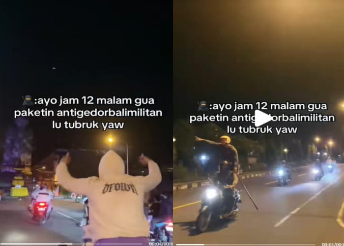 BIKIN RESAH : Video yang diunggah akun  Tiktok @antigedorbalimilitan1310 .