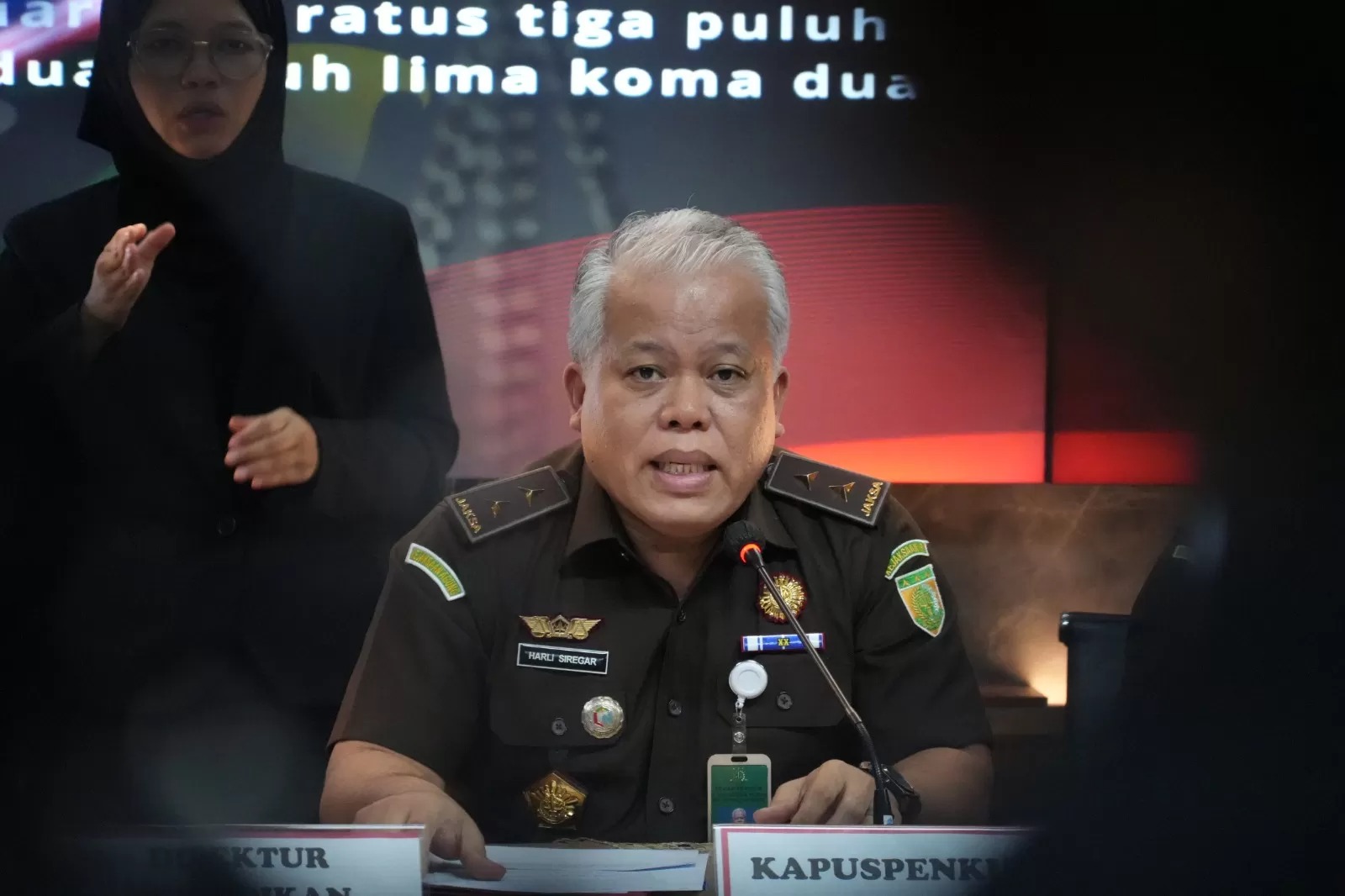 Kapuspenkum Kejagung Harli Siregar