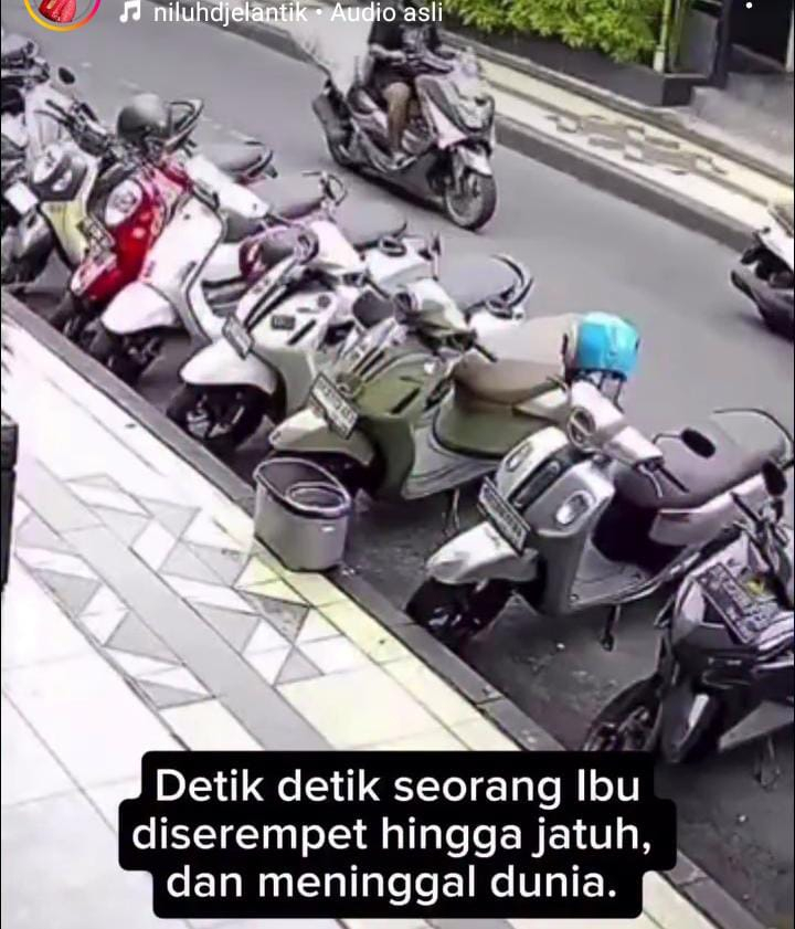 Detik-detik insiden pengendara Nmax senggol ibu-ibu hingga meninggal dunia