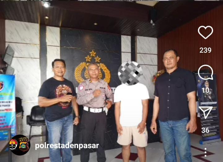 Polsek Kuta menangkap pelaku senggolan maut di jalan Kunti Seminyak