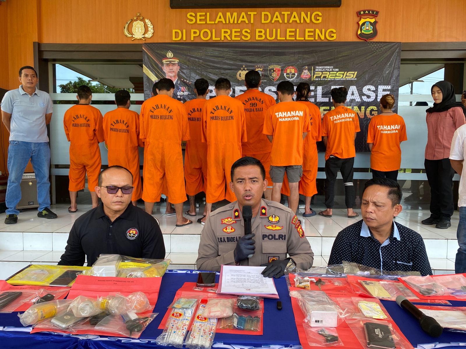 Pengungkapan kasus narkoba di wilayah hukum Polres Buleleng