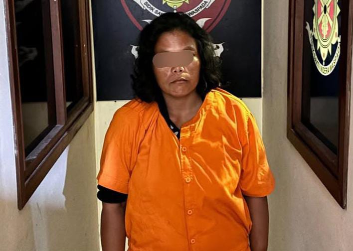 Polsek kuta selatan mengamankan pelaku pencurian sepeda motor di parkiran swalayan Nirmala Ungasan