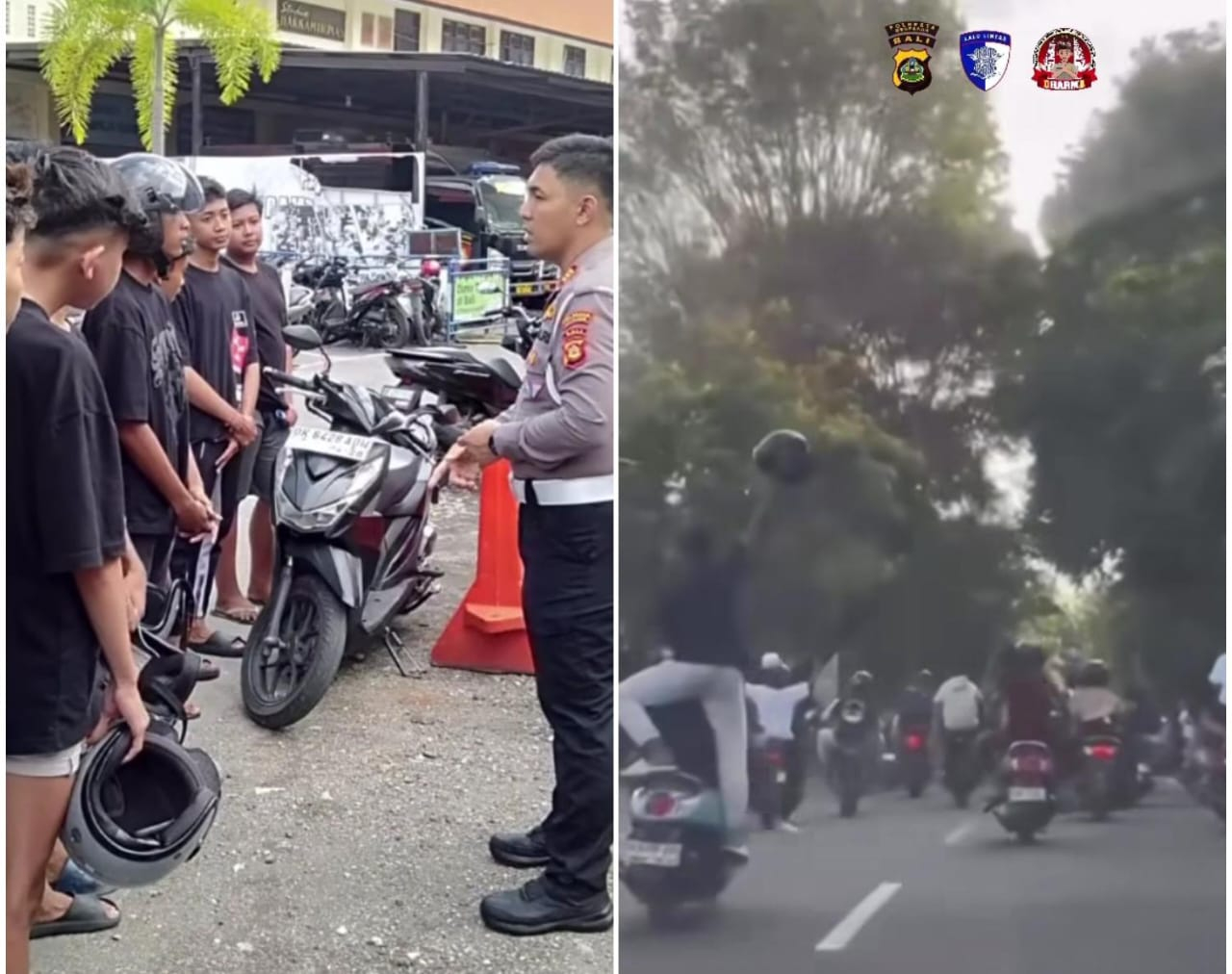 Sejumlah remaja pengendara ugal-ugalan di Renon diamankan satlantas Polresta Denpasar