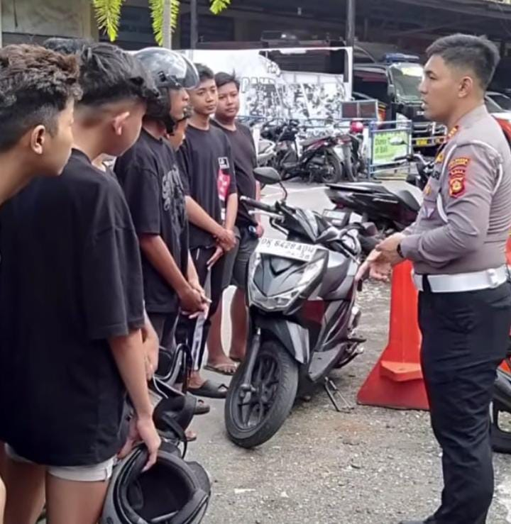 Sejumlah remaja pengendara ugal-ugalan di Renon diamankan satlantas Polresta Denpasar