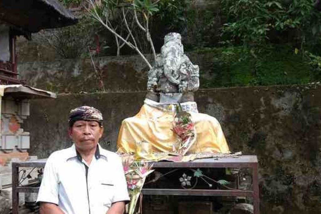 Pura Taman Beji di Banjar Tengah, Desa Sibang Kaja, Abiansemal, Kabupaten Badung.