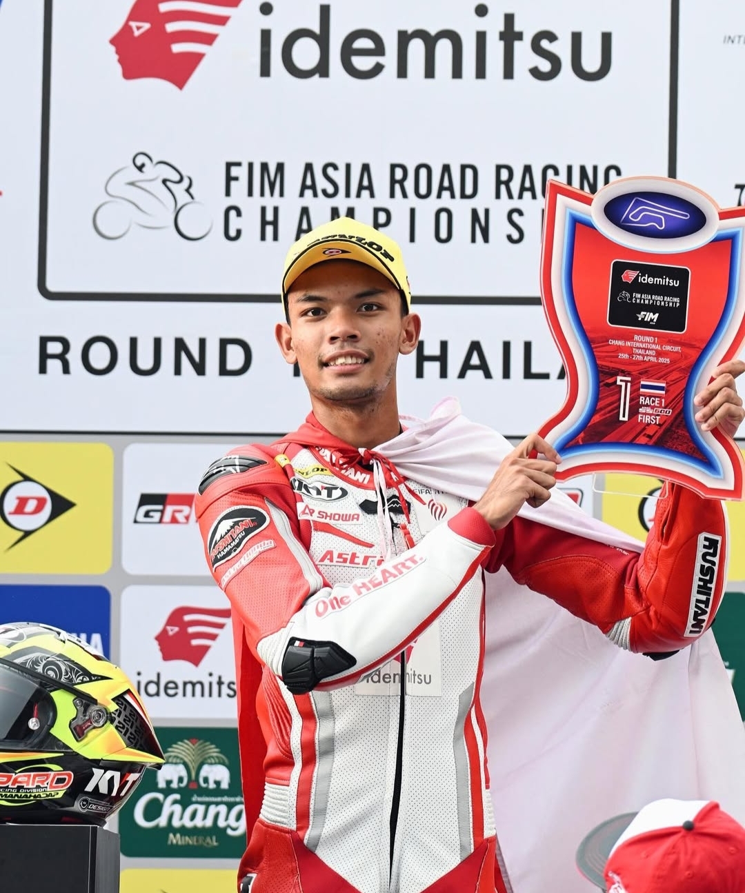 M. Adenanta Putra ketika tampil dalam ajang Asia Road Racing Championship (ARRC) 2025 di Bangkok beberapa bulan lalu.
