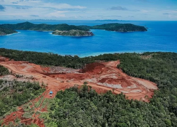 RAJA AMPAT: Kawasan Raja Ampat setelah tereksploitasi tambang nikel.
